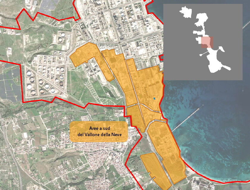 Aree a Sud del Vallone della Neve